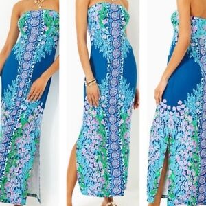 NWT Lilly Pulitzer Noa Strapless Maxi Dress sz 14